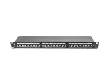 patch-panel-24-port-1u-kat-5e-czarny-ekranowany-wnd-d5-stan-nowy