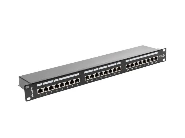 patch-panel-24-port-1u-kat-5e-czarny-ekranowany-wnd-d5-glebokosc-produktu-0-cm