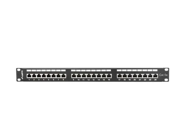 patch-panel-24-port-1u-kat-5e-czarny-ekranowany-wnd-d5-marka-lanberg