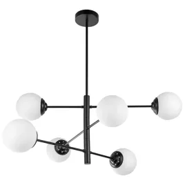 lampa-sufitowa-wiszaca-czarna-z-mlecznymi-kulami-duna-do-sypialni-6xe27-led