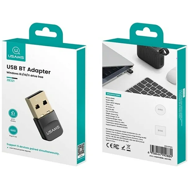 adapter-usb-bluetooth-usams-zb321-5-1-czarny-stan-nowy