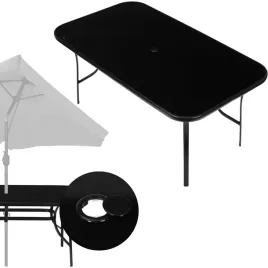 stol-ogrodowy-szklany-160x90-cm-czarny-blat-otwor-na-parasol