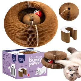 drapak-dla-kota-skladany-z-pilka-tunel-harmonijka-silky-buzzy-paws
