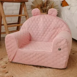 fotelik-dla-dziecka-pikowany-brudny-roz-velvet-plaster-miodu