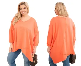 morelowa-bluzka-damska-bawelniana-plus-size-asymetryczna-z-dekoltem-v