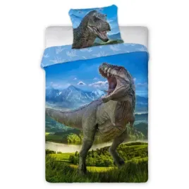 posciel-bawelniana-dinozaur-t-rex-140x200-70x90-realistyczny-nadruk