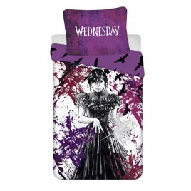 wednesday-posciel-140x200-mikrofibra-fioletowa-mroczny-wzor
