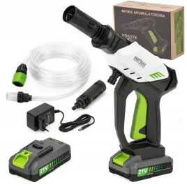 myjka-akumulatorowa-300w-21v-3ah-z-wezem-do-wody-funkcja-spieniania-kd5374