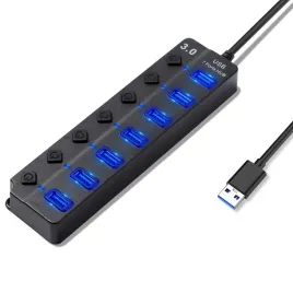hoppac-hub-7-w-1-adapter-usb-1-usb-3-0-i-6-usb-2-0