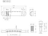 zaczep-strun-gotoh-ge101z-bk-stan-nowy