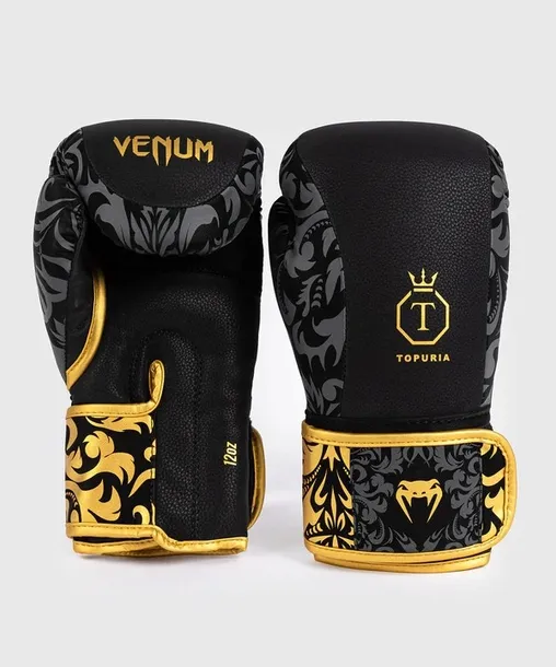 Venum Rękawice Bokserskie Venum x Ilia Topuria Unmatched Czarno-Złote 10oz
