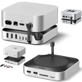 stacja-dokujaca-czytnik-kart-usb-c-ugreen-cm841-11w1-do-mac-mini-szara