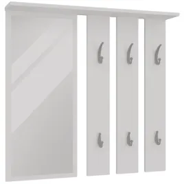 wieszak-z-lustrem-do-przedpokoju-6-wieszakow-polka-bialy