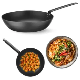 wok-na-indukcje-ze-stali-weglowej-z-plaskim-dnem-30cm-hendi-carbon-patelnia