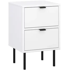 szafka-nocna-2-szuflady-czarne-metalowe-nozki-do-sypialni-biala