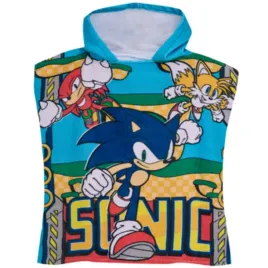 sonic-poncho-dzieciece-55x110-z-kapturem-bawelniane-recznikowe