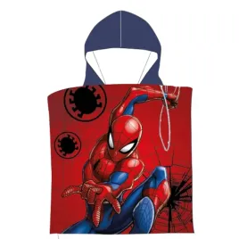 spiderman-poncho-dzieciece-50x100-z-kapturem-szybkoschnaca-mikrofibra