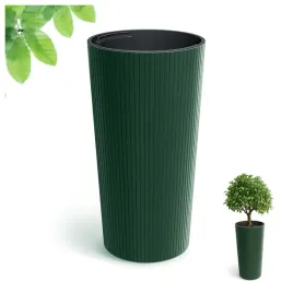 doniczka-wysoka-48cm-okragla-slim-zielona-dekoracyjna-wklad-7-5l-stojaca