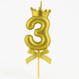 swieczka-z-korona-cyfra-3-zlota-6-cm