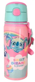 bidon-dzieciecy-sweet-dreams-friends-600-ml-aluminiowy-z-paskiem