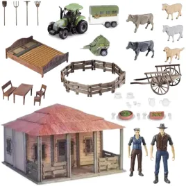zestaw-farma-rolnik-gospodyni-domek-zwierzeta-traktor-z-naczepa-narzedzia