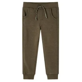 dzieciece-spodnie-dresowe-melanz-khaki-116