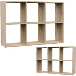 regal-nowoczesny-do-salonu-pokoju-kratownica-2x3-dab-sonoma