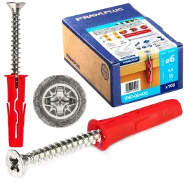 kolek-rozporowy-6x28mm-szybkiego-montazu-wkret-4x35mm-uno-karton-100-sztuk