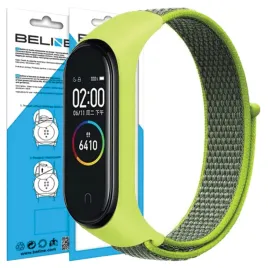 beline-pasek-mi-band-7-6-5-4-3-nylonloopzolty-yellow