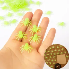sztuczne-pajaki-halloween-dekoracje-pajak-zestaw-fluorescencyjne-50-szt