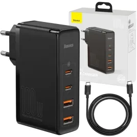 baseus-mocna-ladowarka-sieciowa-zasilacz-2x-usb-usb-c-qc-100w-kabel-typ-c