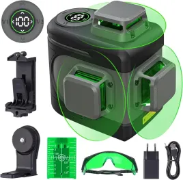poziomica-laserowa-plaszczyznowa-laser-krzyzowy-360-3d-zielony-wyswietlacz
