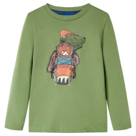 koszulka-dziecieca-z-dlugimi-rekawami-khaki-116