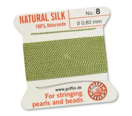 griffin-nic-jedwabna-z-igla-100percent-natural-silk-080mm-2m-jade-green