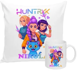 zestaw-kubek-i-poduszka-huntrix-k-pop-imie-prezent-urodziny