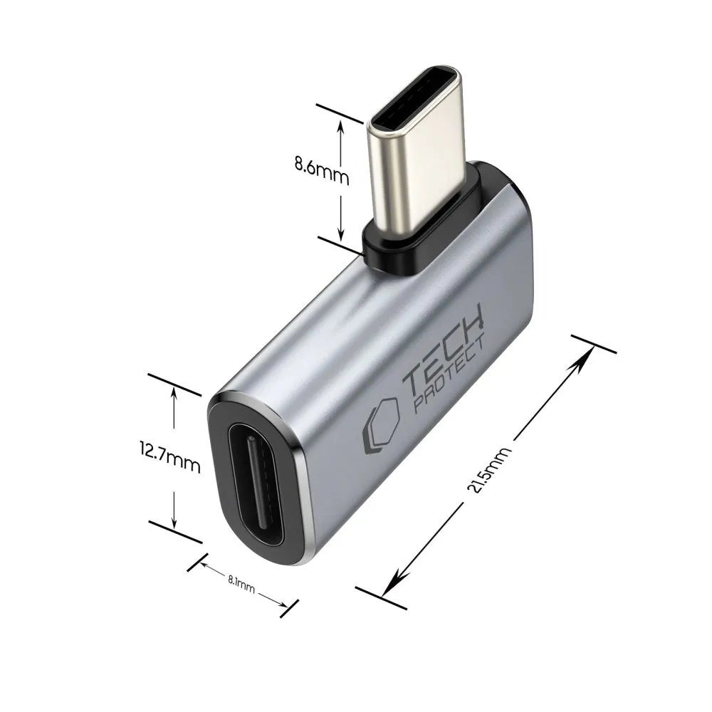 adapter-katowy-tech-protect-ultraboost-aa01-usb-c-szary-stan-nowy