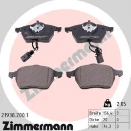 zimmermann-klocki-hamulcowe-przod-audi-a6-c5