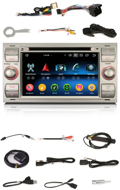 RADIO 2DIN ANDROID FORD CONNECT FOCUS 2 C-MAX S-MAX 4/64 GB DSP CARPLAY LTE