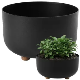doniczka-donica-miska-ogrodowa-kwietnik-oslonka-nozki-taras-czarny-27cm