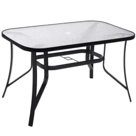 stol-ogrodowy-szklany-metalowy-czarny-120-cm
