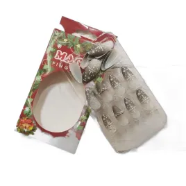 dlugie-paznokcie-sztuczne-tipsy-24szt-matowe-szare-ombre-ozdoby-3d-brokat