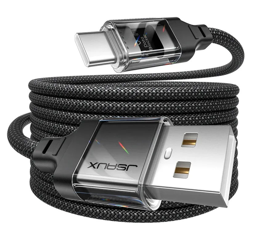 przezroczysty-bloker-danych-data-blocker-kabel-jsaux-usb-c-do-usb-a-2m-stan-nowy
