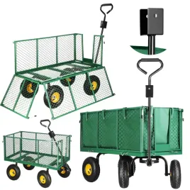 wozek-ogrodowy-transportowy-metalowy-400-kg-zielony
