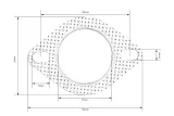 uszczelka-wydechu-turboworks-70mm-2-sruby-stan-nowy