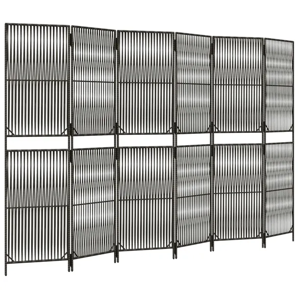 parawan-6-panelowy-szary-polirattan