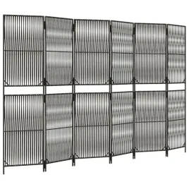 parawan-6-panelowy-szary-polirattan