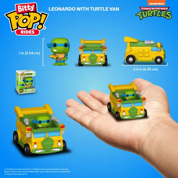 funko-bitty-pop-leonardo-and-turtle-van-marka-funko