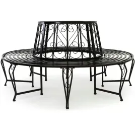 okragla-metalowa-lawka-ogrodowa-wokol-drzewa