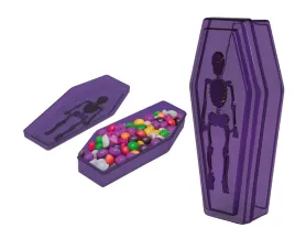 dekoracja-stolu-trumna-fioletowa-na-cukierki-szkielet-halloween