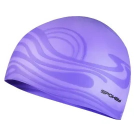 czepek-plywacki-kapielowy-silikonowy-na-basen-damski-fioletowy-spokey
